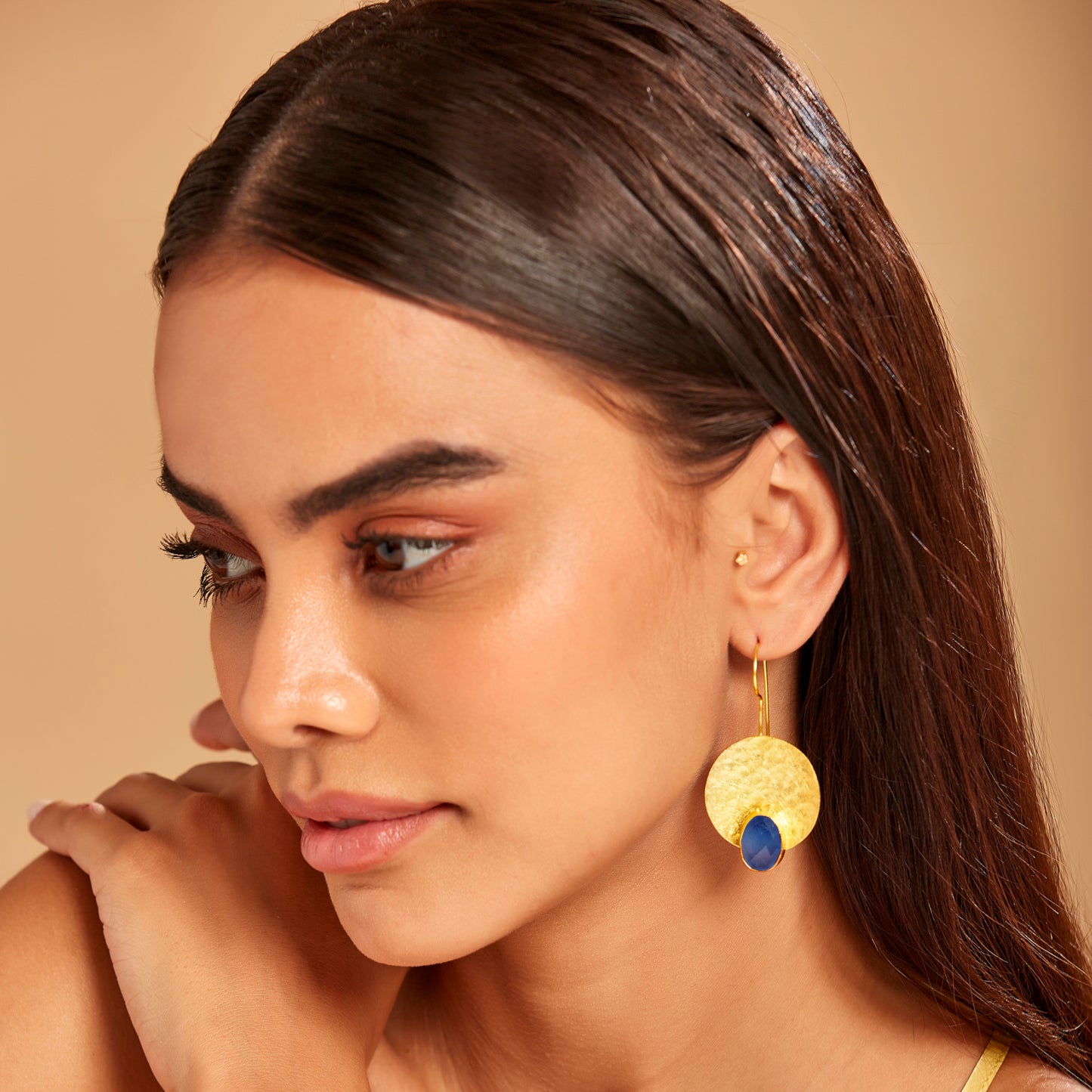 The Blue Ellipse Earrings