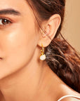 The White Moonstone Earrings Seebora