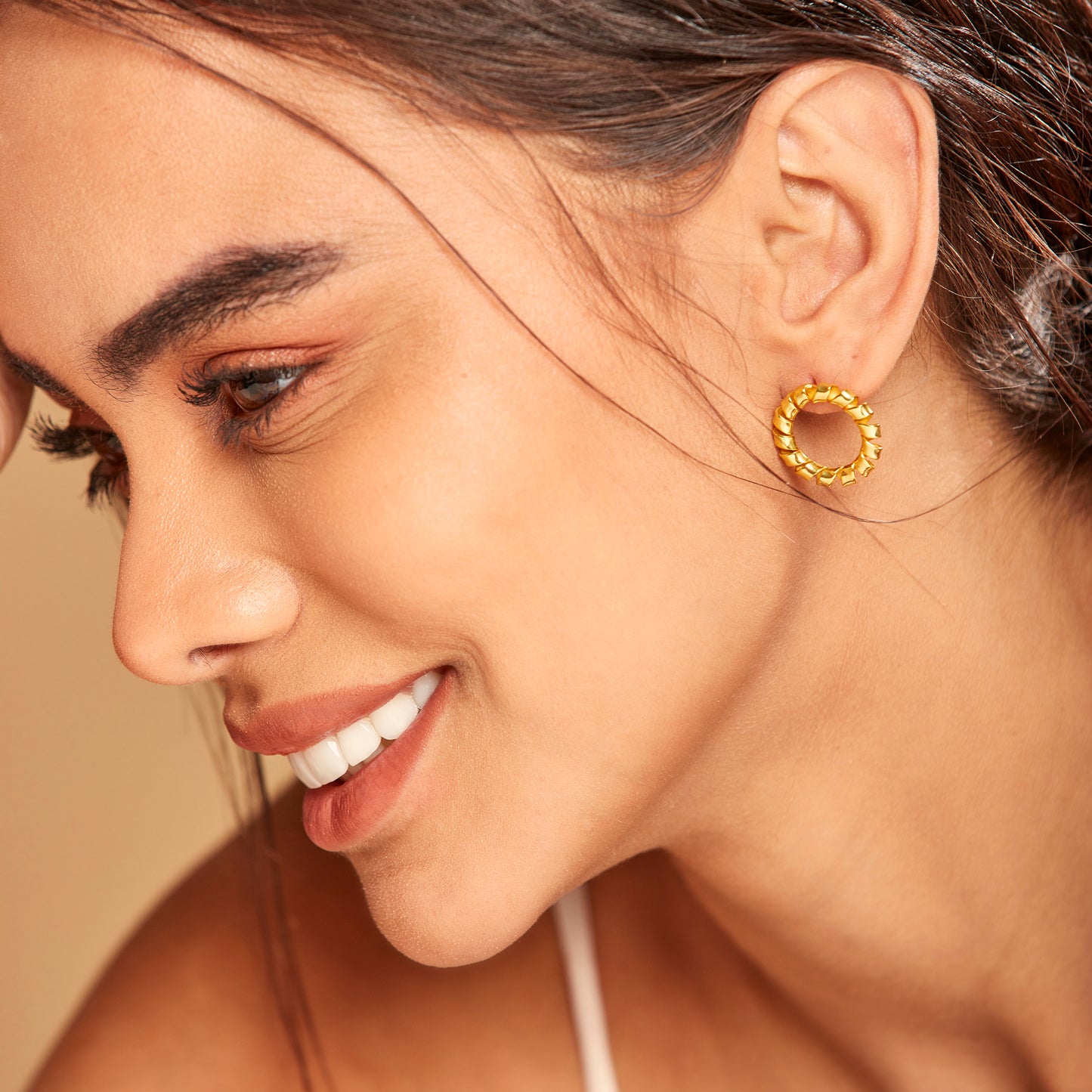 The Twisted Circle Earrings