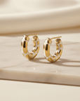 Radiant Gold Hoop Earrings Seebora