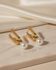 Minimalist Gold Pearl Drops