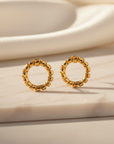 The Twisted Circle Earrings