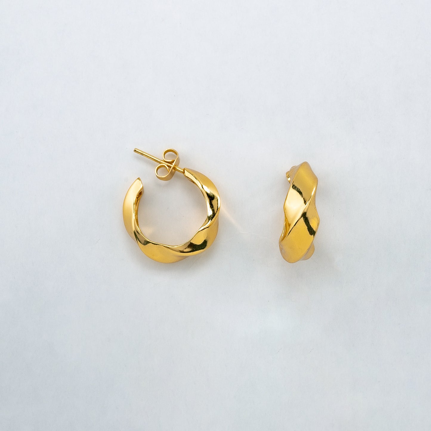 The Athena Gilded Hoop Earrings