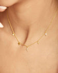 Charm necklace, Pendant, Charms, Jewelry, Personalized, Sterling silver,Gold