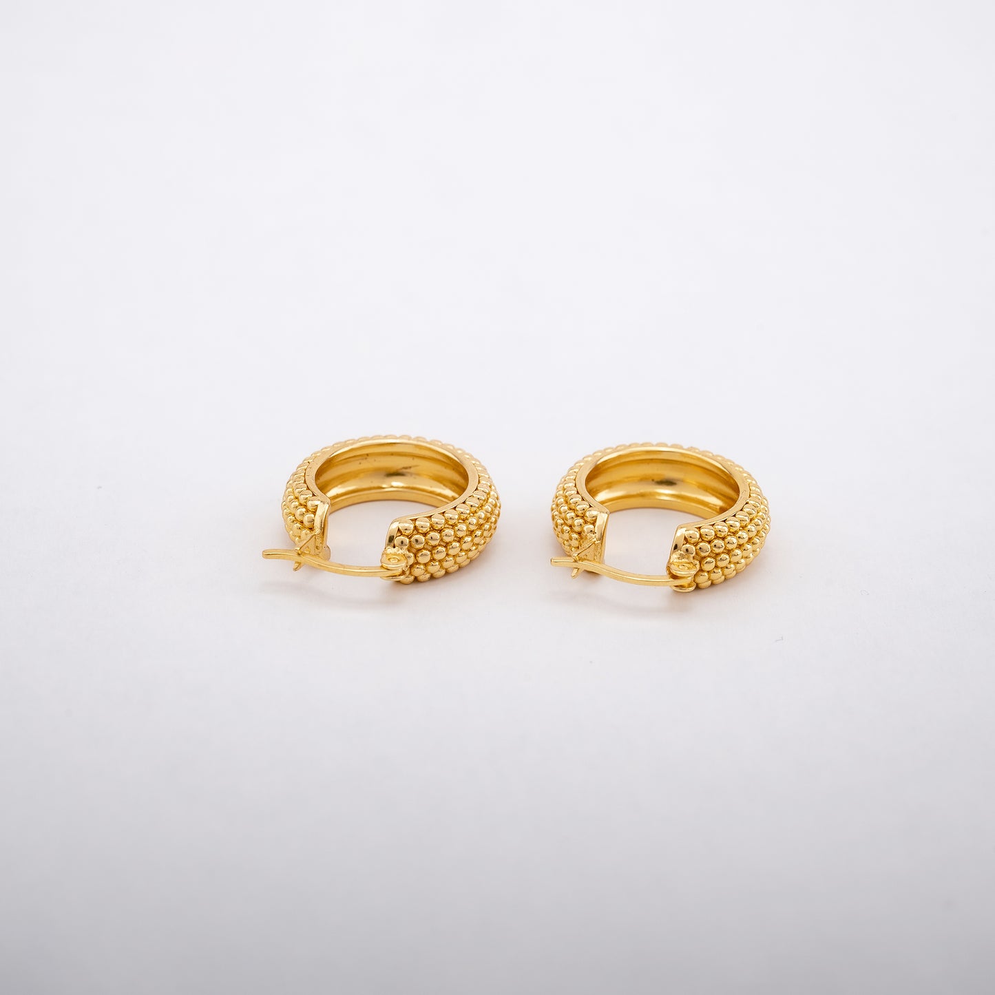 The Athena Dotted Hoop Earrings