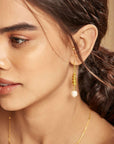 Swirl, Pearl Earring, Jewelry, Fashion, Accessories, Elegant, Classic.