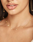 pave, star necklace, jewelry, fashion, style, accessories, glamour