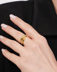 Pave Spiral Ring
