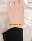 Twisted Gold Link Bracelet