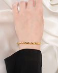 Twisted Gold Link Bracelet | 24K Gold Plated & Anti-Tarnish Seebora