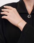 Sleek Charm Gold Bracelet – 24K Gold Plated Stainless Steel Seebora
