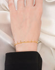 Sleek Charm Gold Bracelet – 24K Gold Plated Stainless Steel Seebora