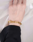 Radiant Gold Link Bracelet Seebora