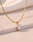 The Aphrodite Pendant Necklace | Cubic Zirconia & 14K Gold Plated Seebora