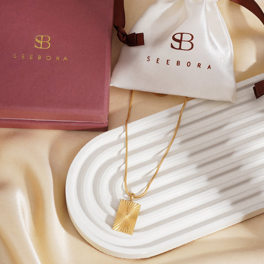 The Demeter Golden Grain Pendant Necklace