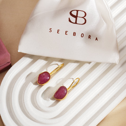 The Rogue Ruby Earrings