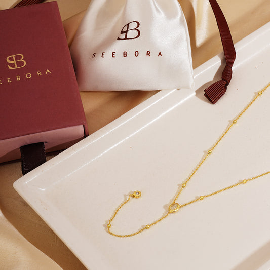 The Long-Layered Moonstone Necklace