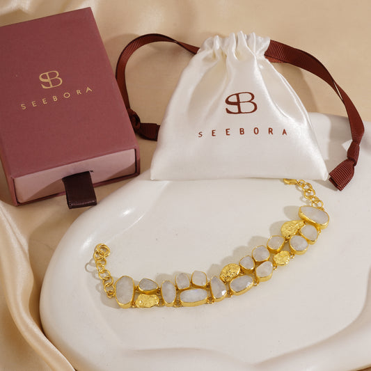 The White Moonstone Bracelet