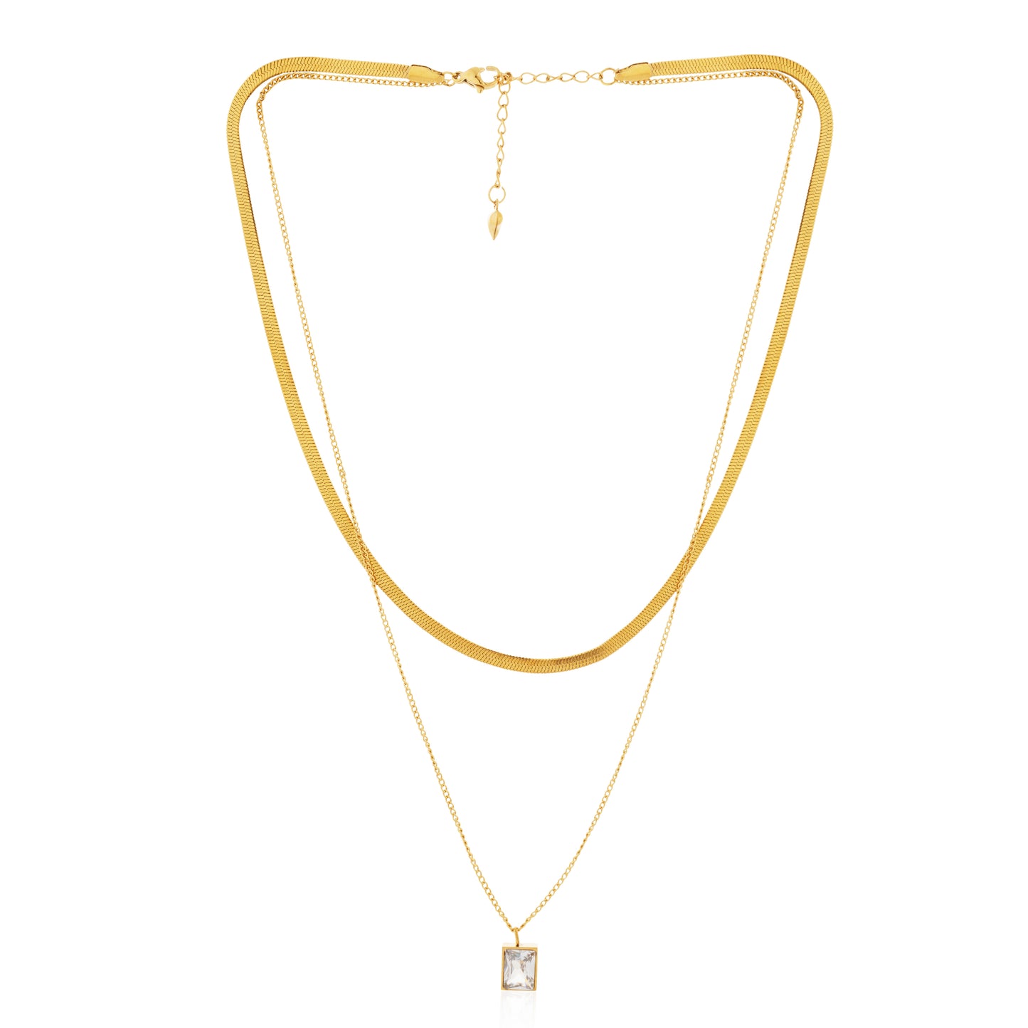 White Magic Dual Chain Necklace