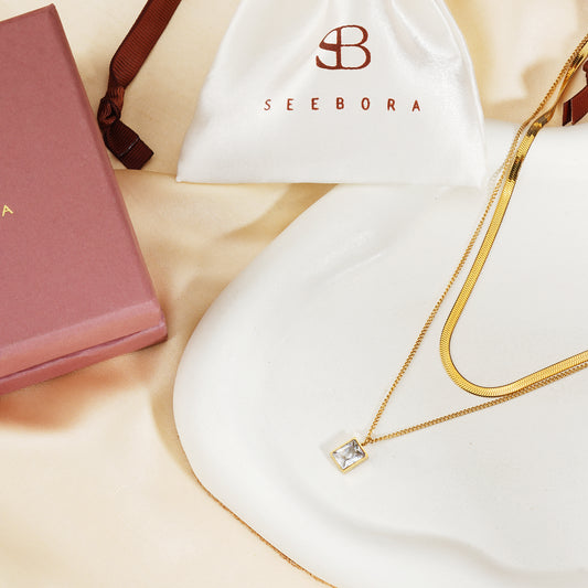 White Magic Dual Chain Necklace