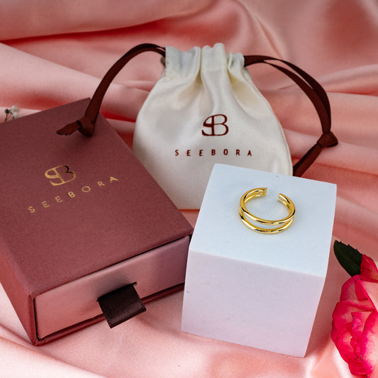 The Slender Double Band Ring