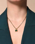 Golden Greenstone Pendant Seebora