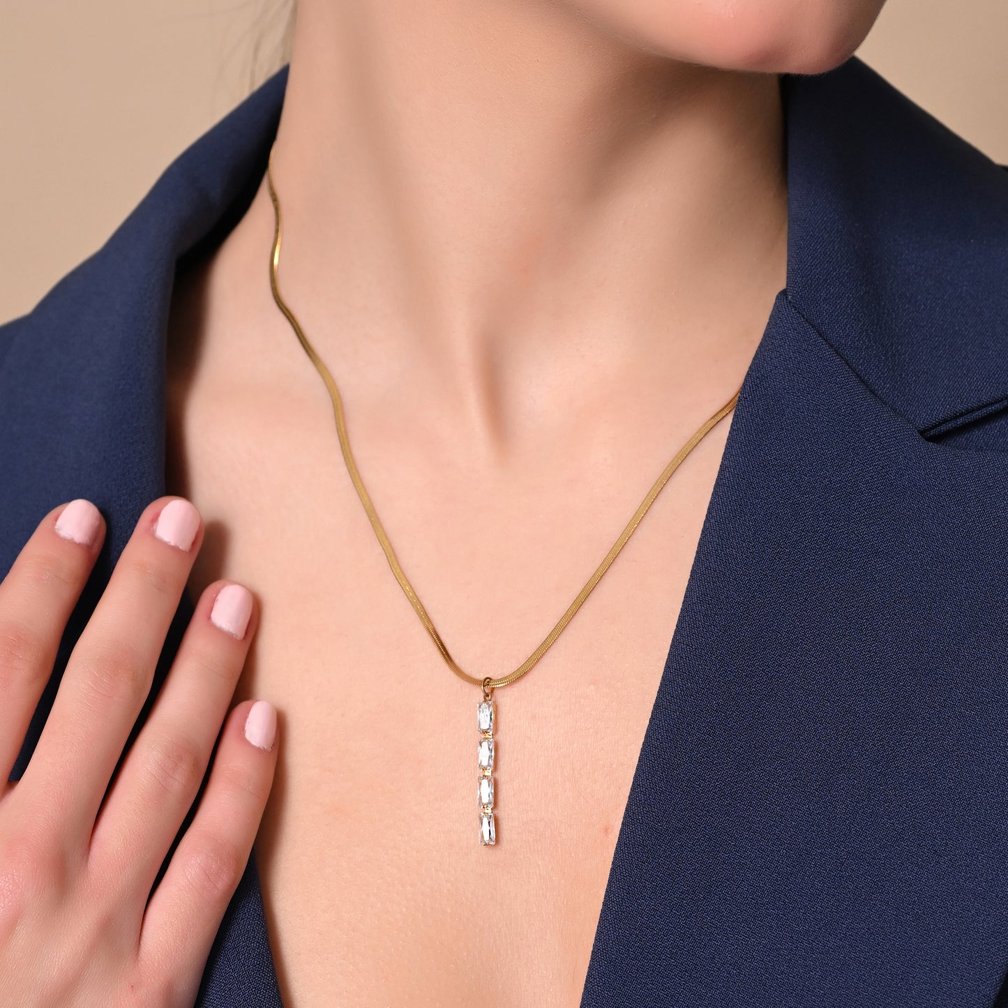Diamond Luxe Bar Pendant