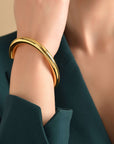 Radiant Gold Cuff Bracelet Seebora