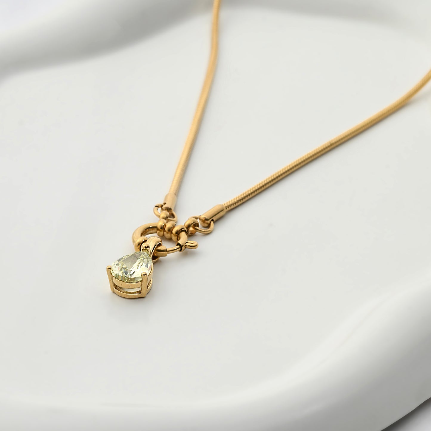 Lime Teardrop Pendant