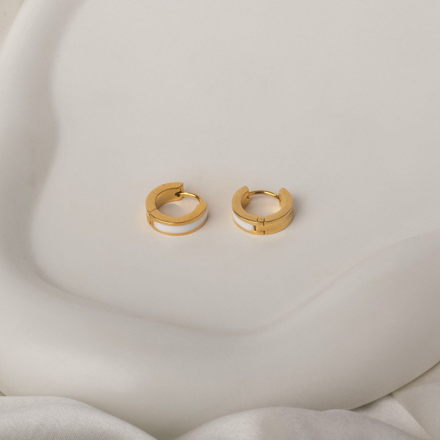 Radiant Glow Hoop Earrings