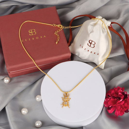 The Beetle Pendant Necklace