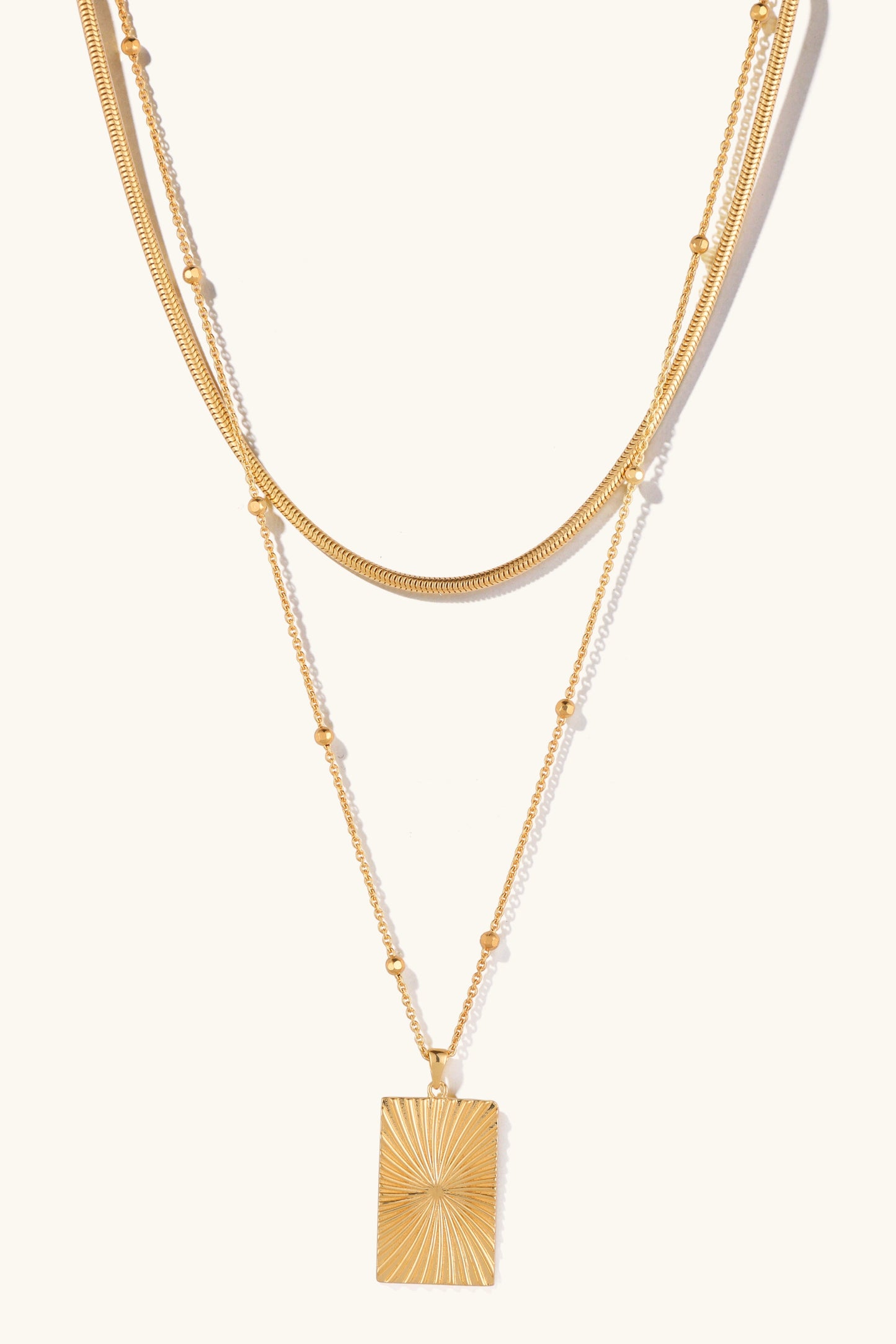 The Demeter Golden Grain Pendant Necklace