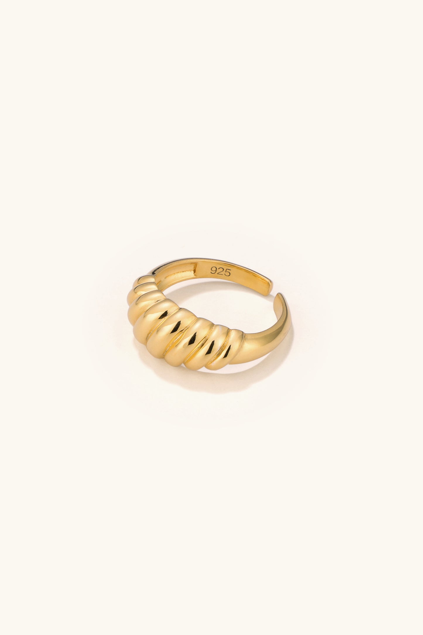 The Athena Crowned Crescent Ring