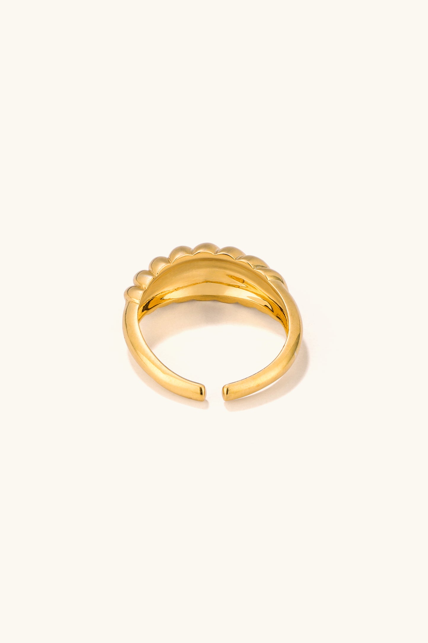 The Athena Crowned Crescent Ring