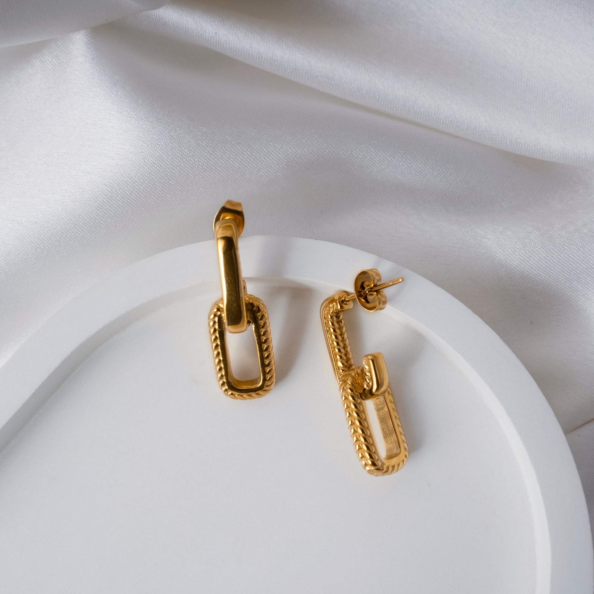 Luxe Gold Accent Earrings