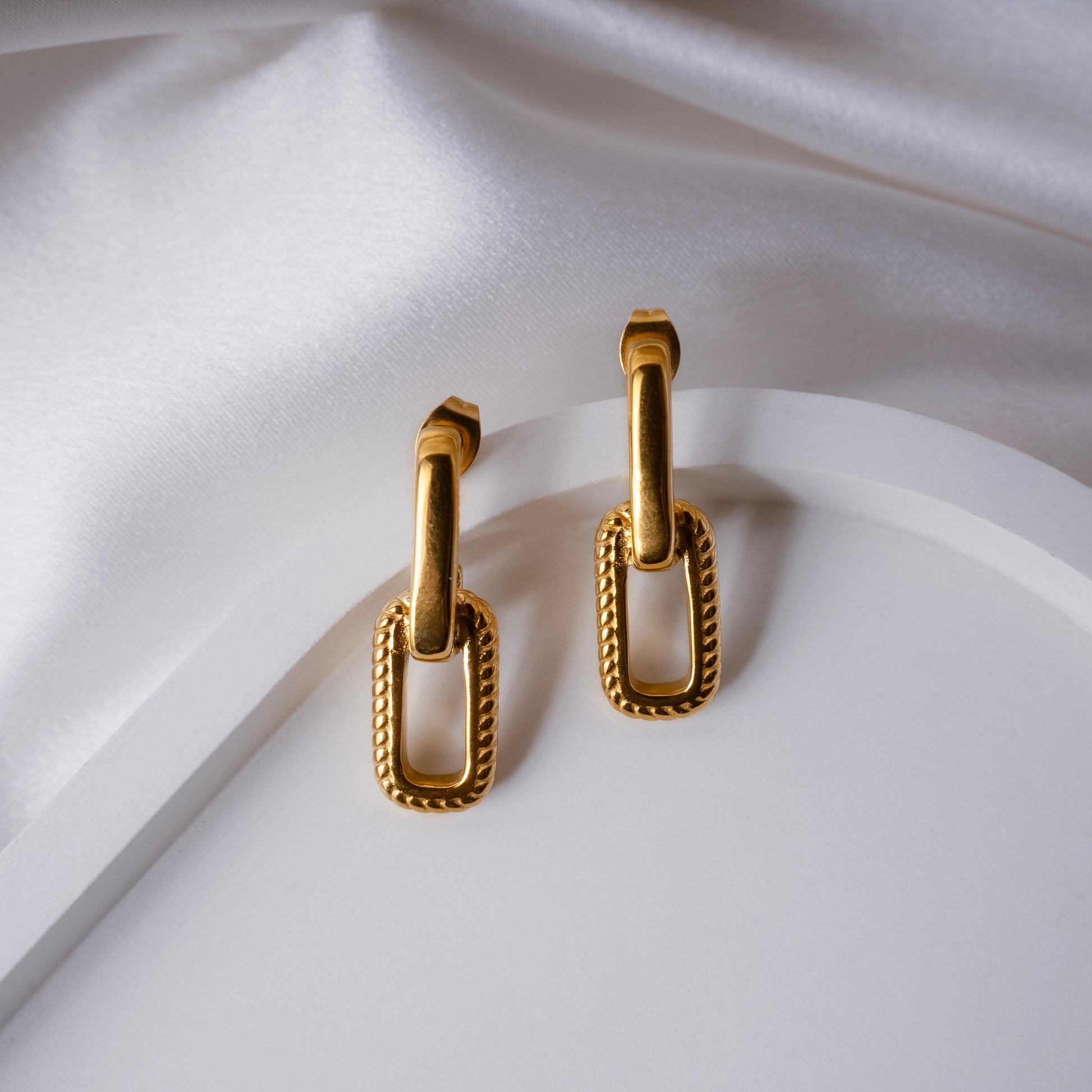 Luxe Gold Accent Earrings