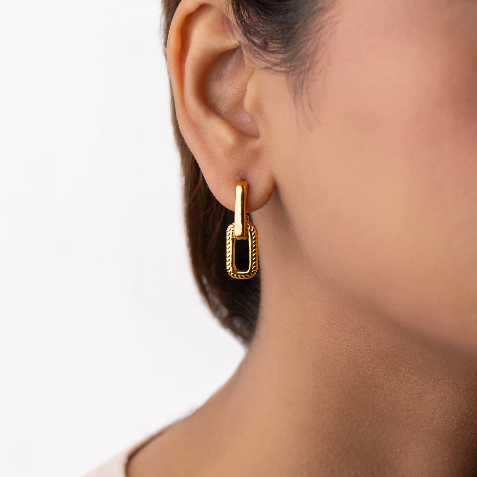 Luxe Gold Accent Earrings