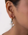 Pearl Glow Hoop Earrings Seebora