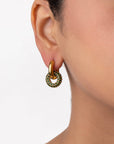 Verdant Gold Drop Earrings
