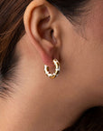 Radiant Gold Hoop Earrings Seebora