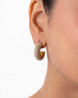 Elegant Gleam Hoop Earrings Seebora