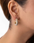 Elegant Gleam Hoop Earrings Seebora