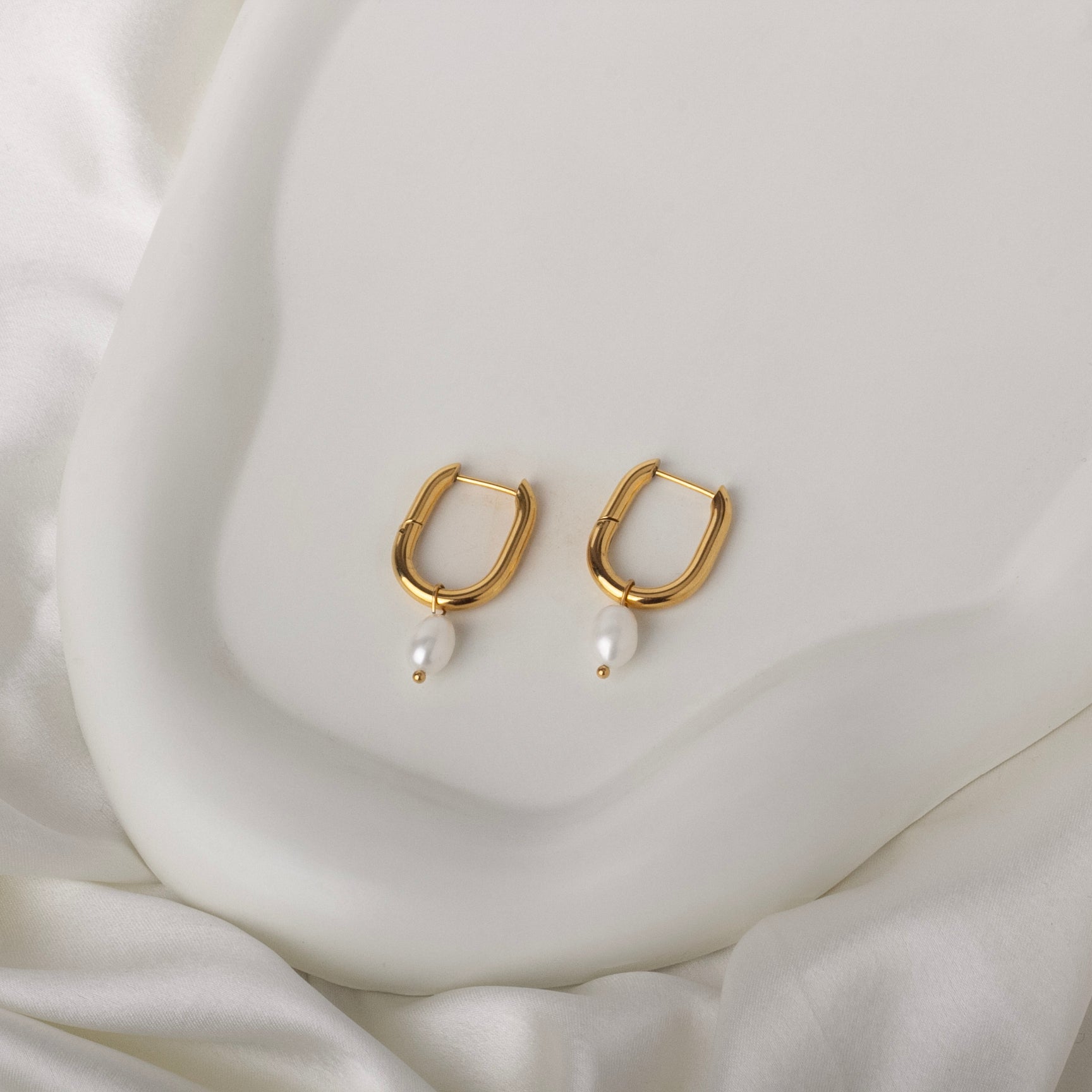 Pearl Elegance Hoops