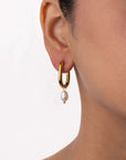 Pearl Elegance Hoops