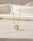 Radiant Glimmer Diamond Pendant Necklace Seebora