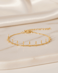 Sleek Charm Gold Bracelet – 24K Gold Plated Stainless Steel Seebora