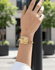 Unity Knot Cuff Bracelet | 24K Gold Plated & Anti-Tarnish Seebora