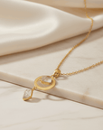 Willow Drop Stone Necklace | 18K Gold Plated Crystal Pendant Seebora