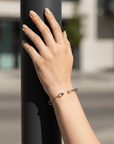 The Labradorite End Cuff Bracelet Seebora