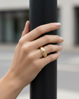 The Athena Wisdom Crescent Ring